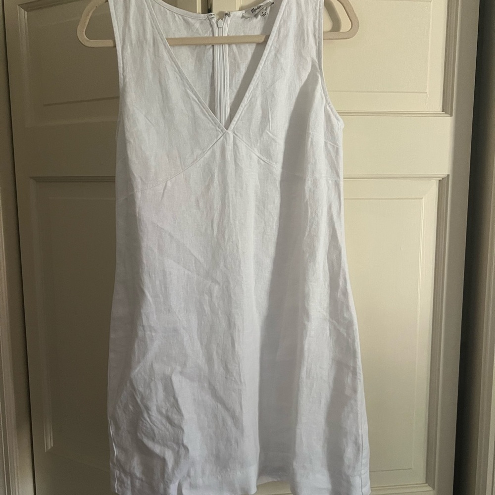 Madewell ariana mini dress in heavyweight linen